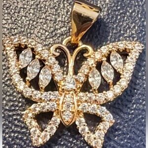 Rose Gold Butterfly Pendant